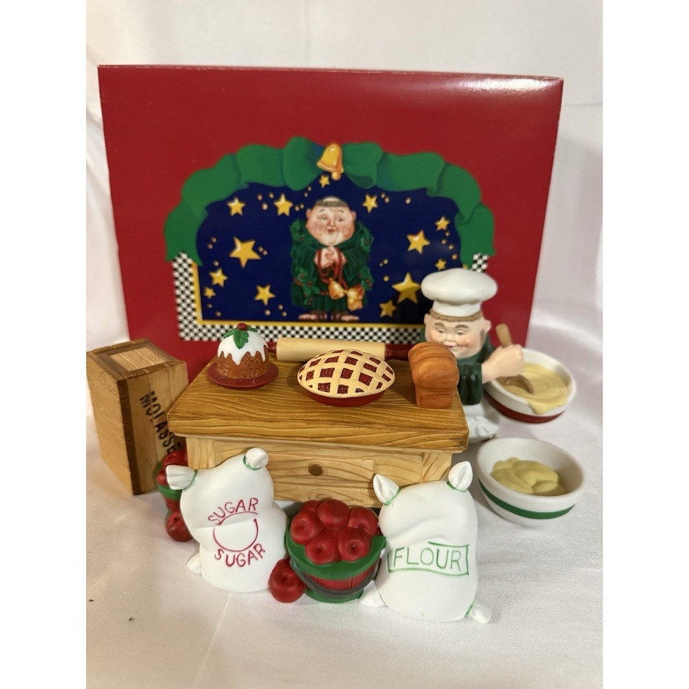 Vintage‎ Dept 56 Maxwell the Mixer Porcelain Baking Set #9372-6 Complete Box - Picture 2 of 16